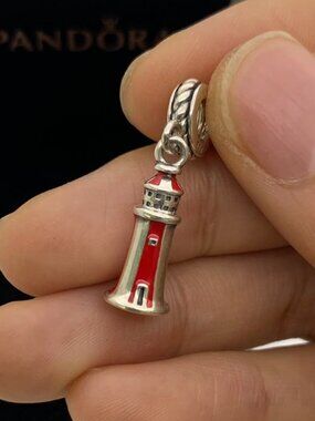 ✨🔥Pandora Glow-in-the-dark Lighthouse Dangle Charm
